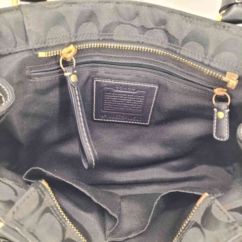 コーチ COACH Signature Canvas Handbag タッセル ビット金具 レディース