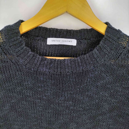 ユナイテッドアローズ UNITED ARROWS コットンリネン ローゲージ クルーネック メンズ JPN:XL