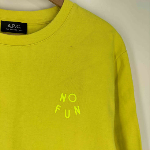 アーペーセー A.P.C. NO FUN プリント クルーネック スウェット メンズ
