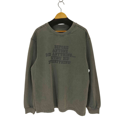 エヴィス EVISU リバースカモメスローガン 長袖Tシャツ メンズ import:XL
