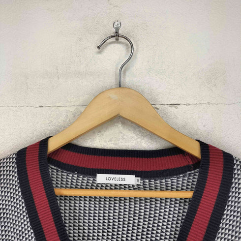 ラブレス LOVELESS ジオメトリック柄シルクカーディガン レディース 38