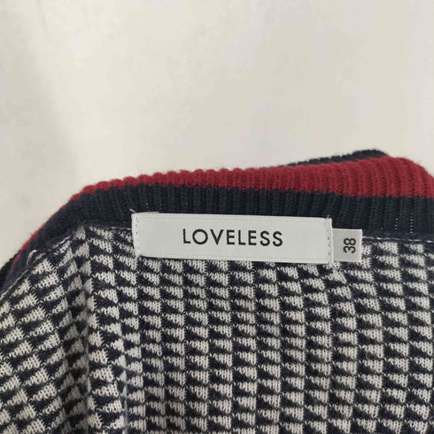 ラブレス LOVELESS ジオメトリック柄シルクカーディガン レディース 38