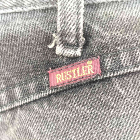 ラスラー RUSTLER メキシコ製 ブラックデニムパンツ 87619CB メンズ 35×30