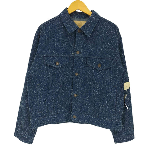 フォーワンセブンバイエディフィス 417 by EDIFICE NEPDENIM ネップデニム トラッカージャケット メンズ import:L