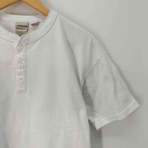 グッドウェア Goodwear USAコットン ヘンリーネック Tシャツ 半袖 メンズ JPN:M