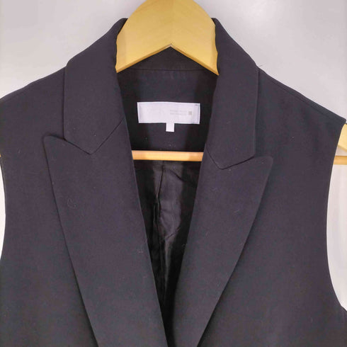 ザラ ZARA ラインストーンボタン ロングベスト レディース import:S
