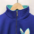 アディダス adidas 90S デサント製 トレフォイルロゴ 裏地フリース ハーフジップ トラックジャケット レディース M
