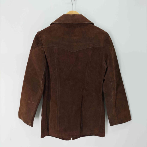 70s GENUINE LEATHER SUEDE ACMEジップ ジップアップ ジャケット メンズ