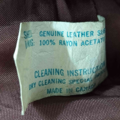 70s GENUINE LEATHER SUEDE ACMEジップ ジップアップ ジャケット メンズ