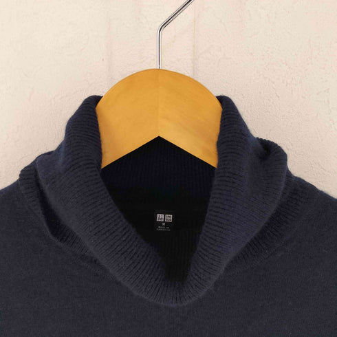 ユニクロ UNIQLO カシミヤ100 タートルネック ニット トップ メンズ JPN:M