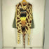 survival of the fashionest クレイジーパターン バックアニマル ニットパーカー メンズ import:S