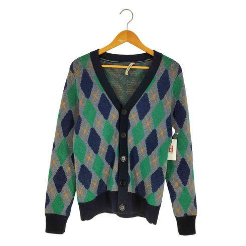ウェールズボナー WALES BONNER モヘヤナイロンウール アーガイル カーディガン メンズ import:XS