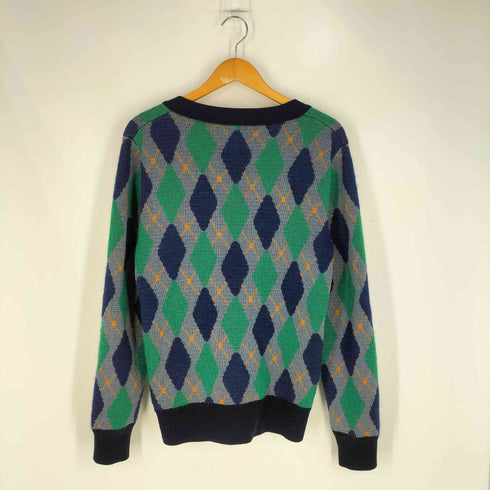 ウェールズボナー WALES BONNER モヘヤナイロンウール アーガイル カーディガン メンズ import:XS
