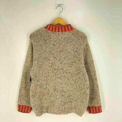 survival of the fashionest グラフィック ネップ ウールクルーネックニット メンズ import:S