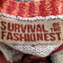 survival of the fashionest グラフィック ネップ ウールクルーネックニット メンズ import:S