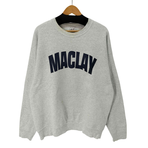 フルーツオブザルーム FRUIT OF THE LOOM 90s USA製 MACLAY プリント 裏起毛 スウェット メンズ import:XL