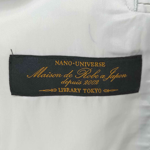 ナノユニバース NANO universe MAISON DE ROBE A JAPAN ORMEZZANO リネン 段返り 3B シングル テーラード ジャケット メンズ JPN:48