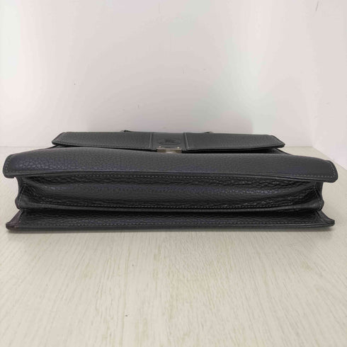 バーバリーロンドン BURBERRY LONDON 裏地ノバチェック シボ革 レザービジネスバッグ メンズ