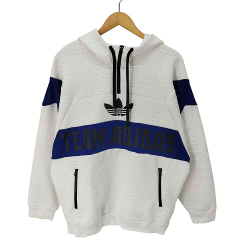 アディダスオリジナルス adidas Originals ハーフジップ スウェット パーカー エンボス メンズ import:M
