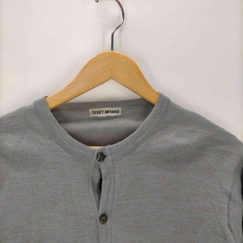イッセイミヤケ ISSEY MIYAKE 90-00S 銀タグ ミックスカラー ニット カーディガン レディース