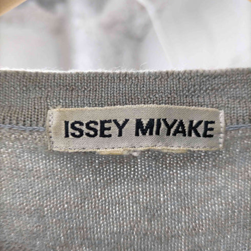 イッセイミヤケ ISSEY MIYAKE 90-00S 銀タグ ミックスカラー ニット カーディガン レディース