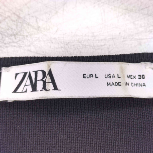ザラ ZARA リボン付きカーディガン レディース import:L