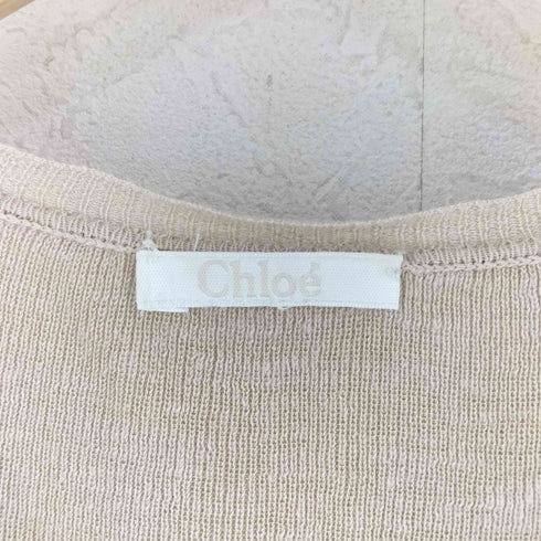 クロエ Chloe 半袖Vネックニット レディース 40