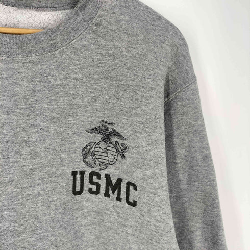 ユーエスエムシー USMC ロゴプリント クルーネックスウェット メンズ