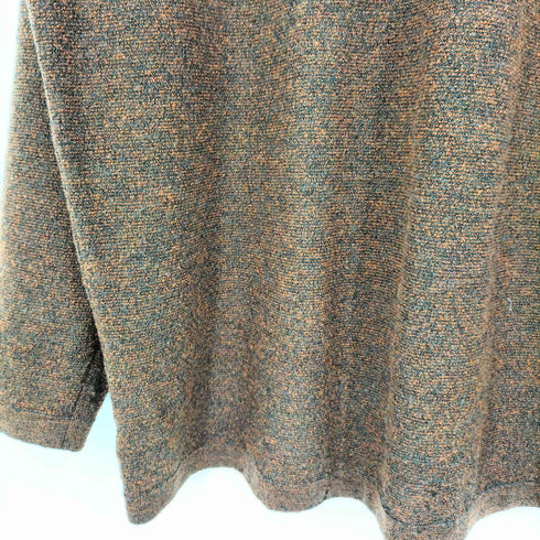 エルメネジルドゼニア Ermenegildo Zegna イタリア製 ナイロン ウール パイル 長袖 ポロシャツ メンズ import:XL