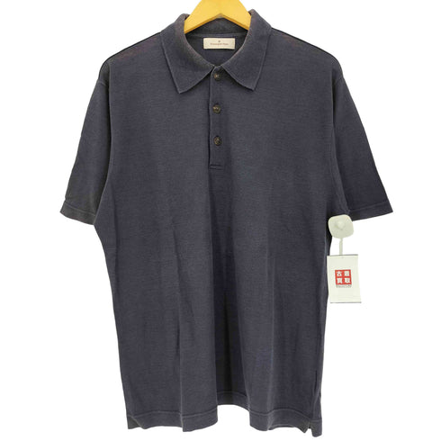 エルメネジルドゼニア Ermenegildo Zegna イタリア製 リネン100 ポロシャツ メンズ 52