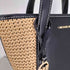 マイケルコース Michael Kors PRATT スムース アンド ストロー トート スモール カゴバッグ レディース