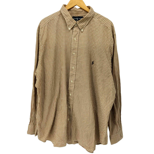 ラルフローレン RALPH LAUREN 90S CLASSIC FIT ポニー刺繍 L/S ボタンダウンシャツ BIG メンズ 2XB