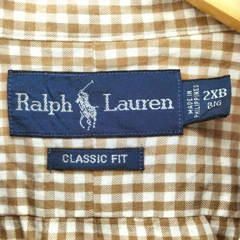 ラルフローレン RALPH LAUREN 90S CLASSIC FIT ポニー刺繍 L/S ボタンダウンシャツ BIG メンズ 2XB