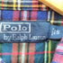 ラルフローレン RALPH LAUREN 90S タータンチェック ボタンダウン L/S マチ付き フランネル シャツ メンズ import:S