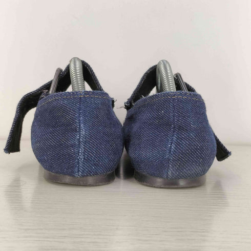 ザラ ZARA デニムバックル付きバレリーナシューズ レディース JPN:37