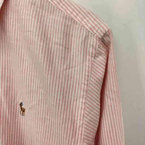ラルフローレン RALPH LAUREN ポニー刺繍 ストライプ ボタンダウン L/S シャツ レディース JPN:7号