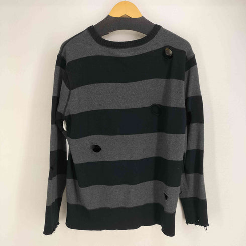 チェロキー Cherokee ボーダーコットンクラッシュニット メンズ import:XL