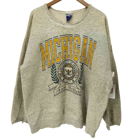 チャンピオン Champion 90S USA製 青タグ BASIC TRANING カレッジロゴ スウェット 襤褸 メンズ import:L