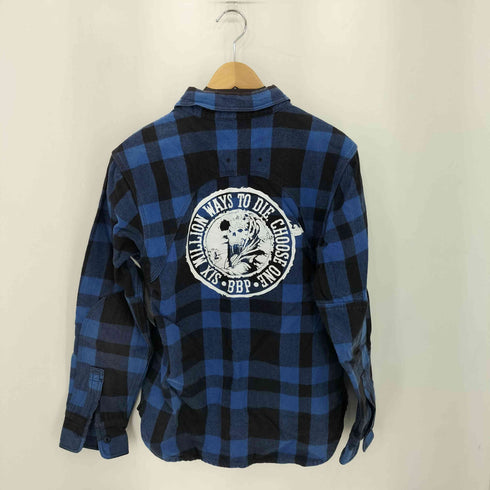 BBP L/S プリントロゴ ネルシャツ メンズ