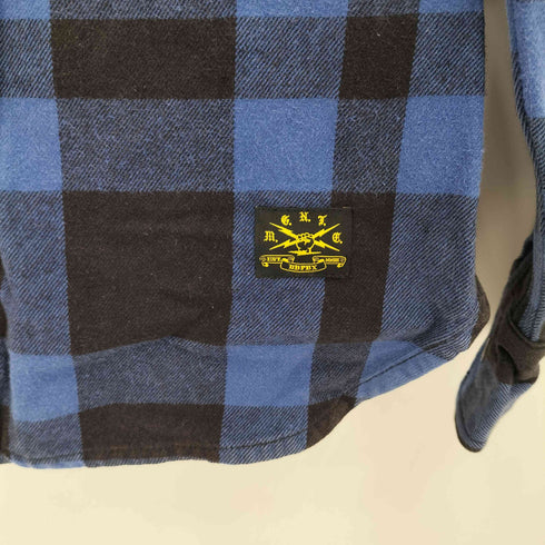 BBP L/S プリントロゴ ネルシャツ メンズ