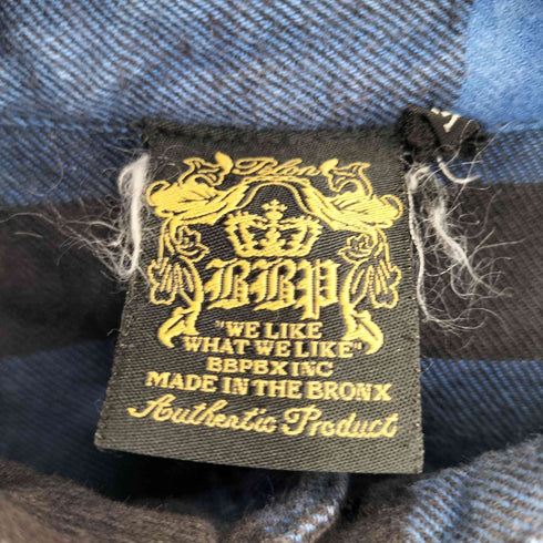 BBP L/S プリントロゴ ネルシャツ メンズ