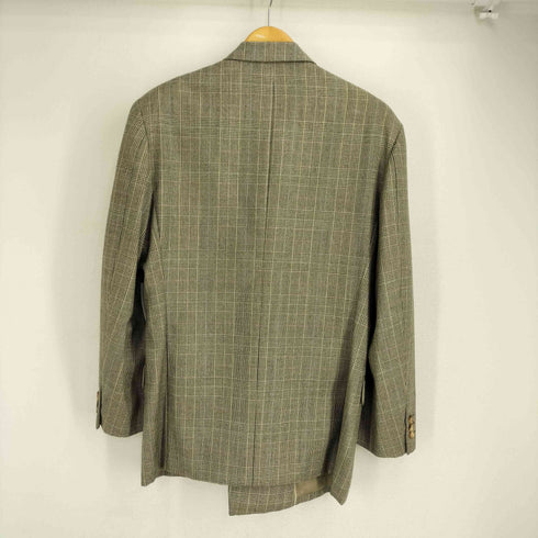 BERGMAN 90S ウール100グレンチェックダブルブレストテーラードジャケット メンズ 48