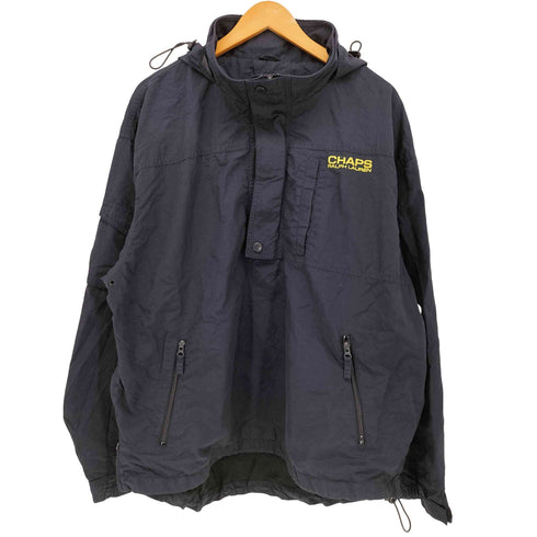 チャップスラルフローレン CHAPS RALPH LAUREN 90S ロゴ刺繍 パッカブルフード ナイロンジャケット メンズ import:XL