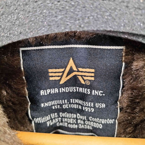 アルファインダストリーズ ALPHA INDUSTRIES ロゴプリント ミリタリー N-1 デッキジャケット メンズ import:L