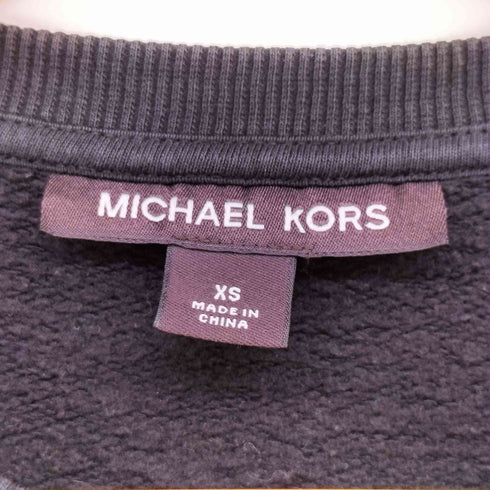 マイケルコース Michael Kors エンボス MK ロゴ クルーネック スウェット レディース import:XS
