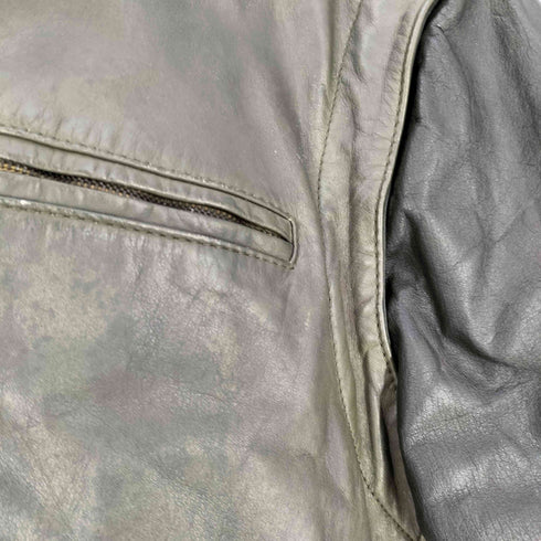 JACKERS クレイジーパターン フードパッカブル シングルライダース メンズ import:L