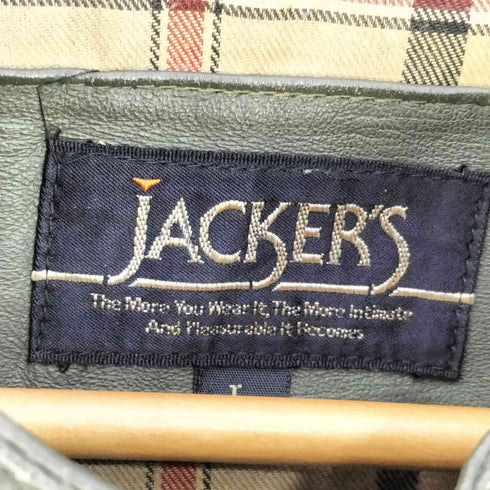 JACKERS クレイジーパターン フードパッカブル シングルライダース メンズ import:L