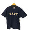 ユナイテッドアスレ UNITED ATHLE NAVYロゴプリント クルーネックTシャツ メンズ import:L