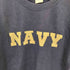 ユナイテッドアスレ UNITED ATHLE NAVYロゴプリント クルーネックTシャツ メンズ import:L