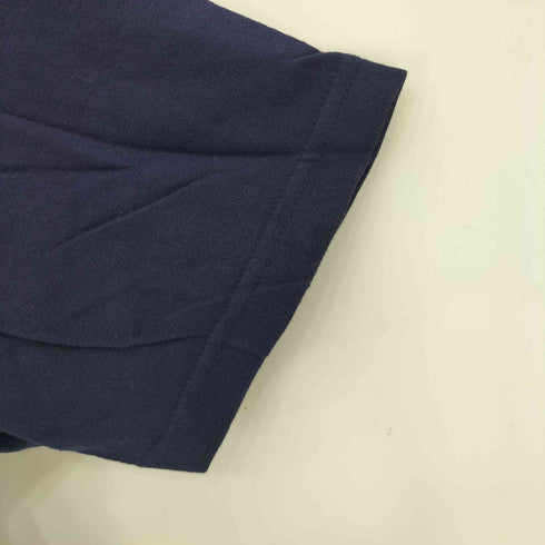 ユナイテッドアスレ UNITED ATHLE NAVYロゴプリント クルーネックTシャツ メンズ import:L